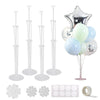Jiesky 4Pcs 28'' Balloon Stand Kits, Pvc Tabletop Holder For Graduation, Baby Shower, Wedding Decorations