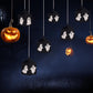 VIHOSE 16 Sets Halloween Ghost Paper Crafts Tissue Paper Lanterns Craft Kits Bulk Make Your Own Suncatchers Hanging Ornament DIY