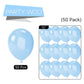 Partywoo Pearl Light Blue Balloons, 50 Pcs 12 Inch Light Blue Balloons, Pearl Blue Balloons For Balloon Garland Balloon Arch As Party Decorations, Birthday Decorations, Wedding Decorations, Blue-Z02