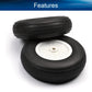 Heyiarbeit 4'' Rc Model Airplane Foam Wheel Super Light Tire And Wheel Sets For Rc Airplane Pu Sponge Tire With Plastic Hub 2 Pc