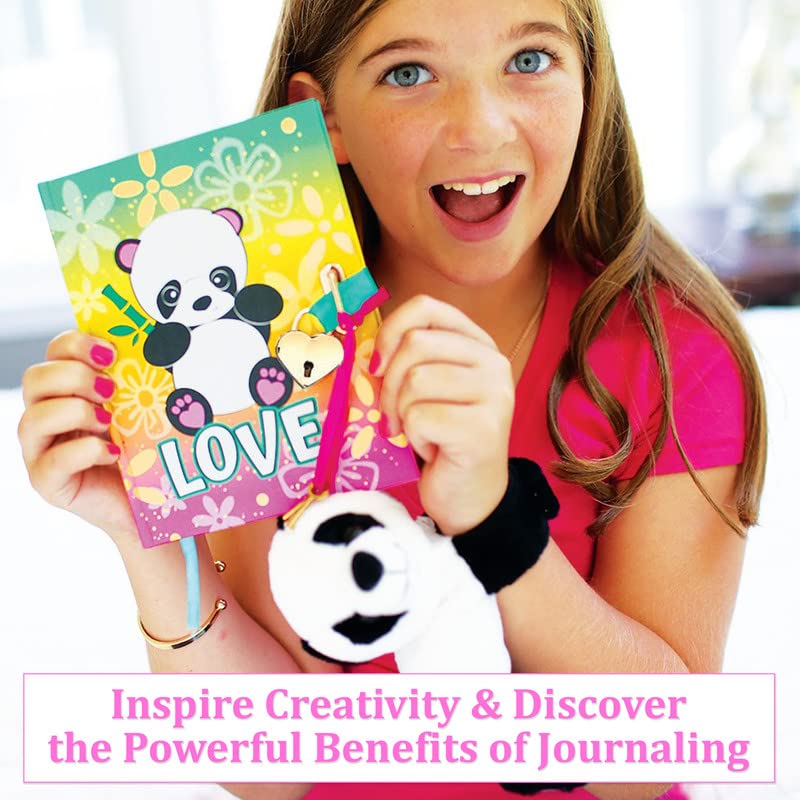 Life Is A Doodle Girls Diary With Lock And Key - Panda Diary For Girls Excellent Gratitude & Prayer Daily Journal For Girls With Lock - Our Kids Journal For Girls Created For Self-Expression