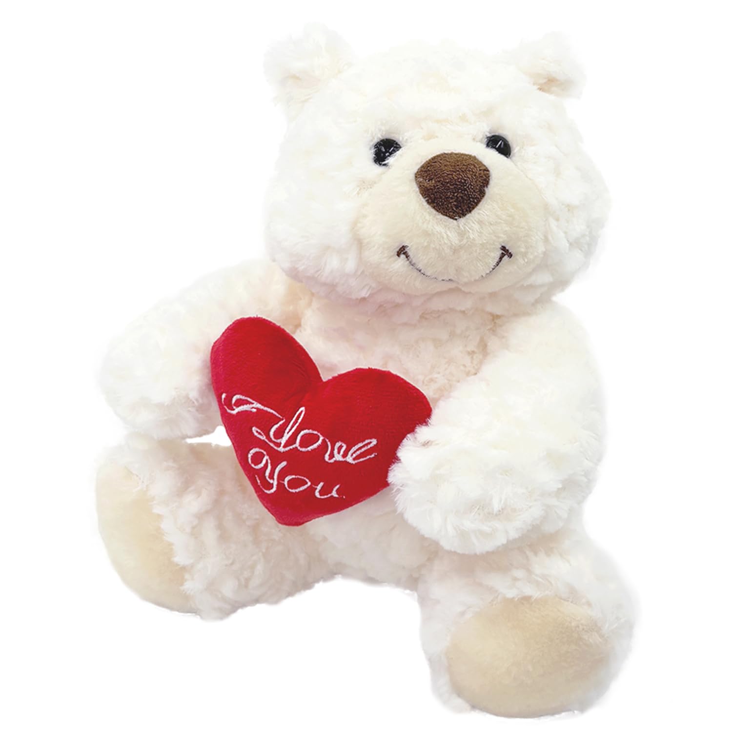 YOLINYOISH Stuffed Teddy Bear Dolls with Heart Cute Animal Plush Toy for Girlfriend Mom Anniversary Valentines Birthdays Gifts 9''