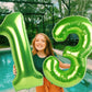 3 Balloon Number, 3Rd 3 Years Old Birthday Decorations For Boy, Three Rex Birthday Party Decorations, 40 Inch Light Green Large
