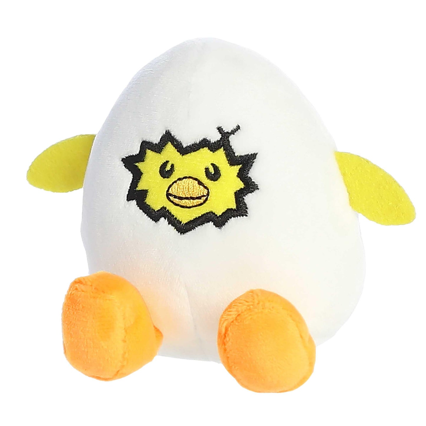 Aurora Punny Eggspressions  Me Up Stuffed Animal - Humorous Wordplay - Playful Expression - Yellow 3.5 Inches