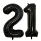 40inch Jumbo Black 21 number balloons for 21st Birthday Decorations helium balloons party supplies use them as Props for Photos 
