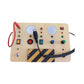 Loom Tree Busy Board With Led Light Montessori Toy For Gifts 2 3 4 Year Old Activities | Toys For Baby | Developmental Baby Toys