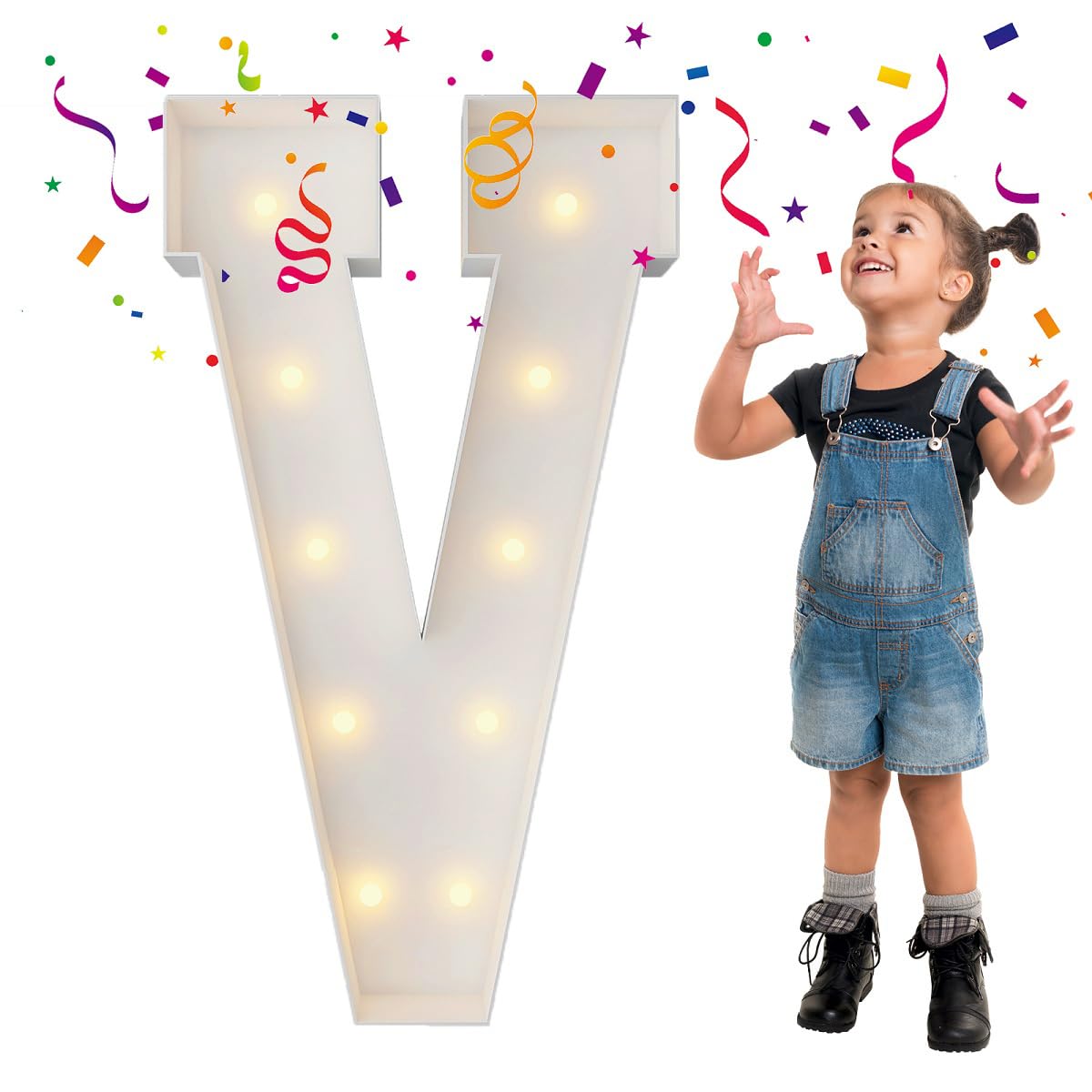 3Ft Marquee Light Up Letters, Large Marquee Letters, Mosaic Balloon Frame Letters Big Letters For Engagement Wedding Decorations