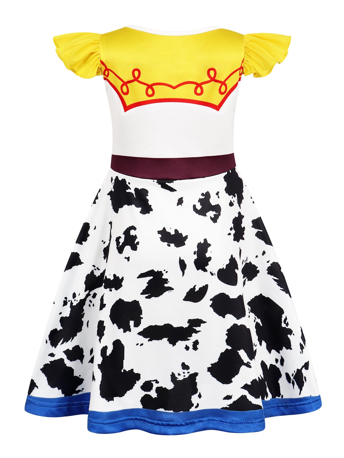 Sukyfecde Jessie Costume Girls Toddler Princess Dress Up Birthday Outfits Halloween Role Play Clothes Size 6 Yellow
