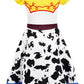 Sukyfecde Jessie Costume Girls Toddler Princess Dress Up Birthday Outfits Halloween Role Play Clothes Size 6 Yellow
