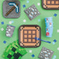 Multicolor Minecraft Square Dessert Plates (7') 8 Count - Unique Design, Super Sturdy & Fun, Ideal For Geeks, Gamers & Kids Themed Parties
