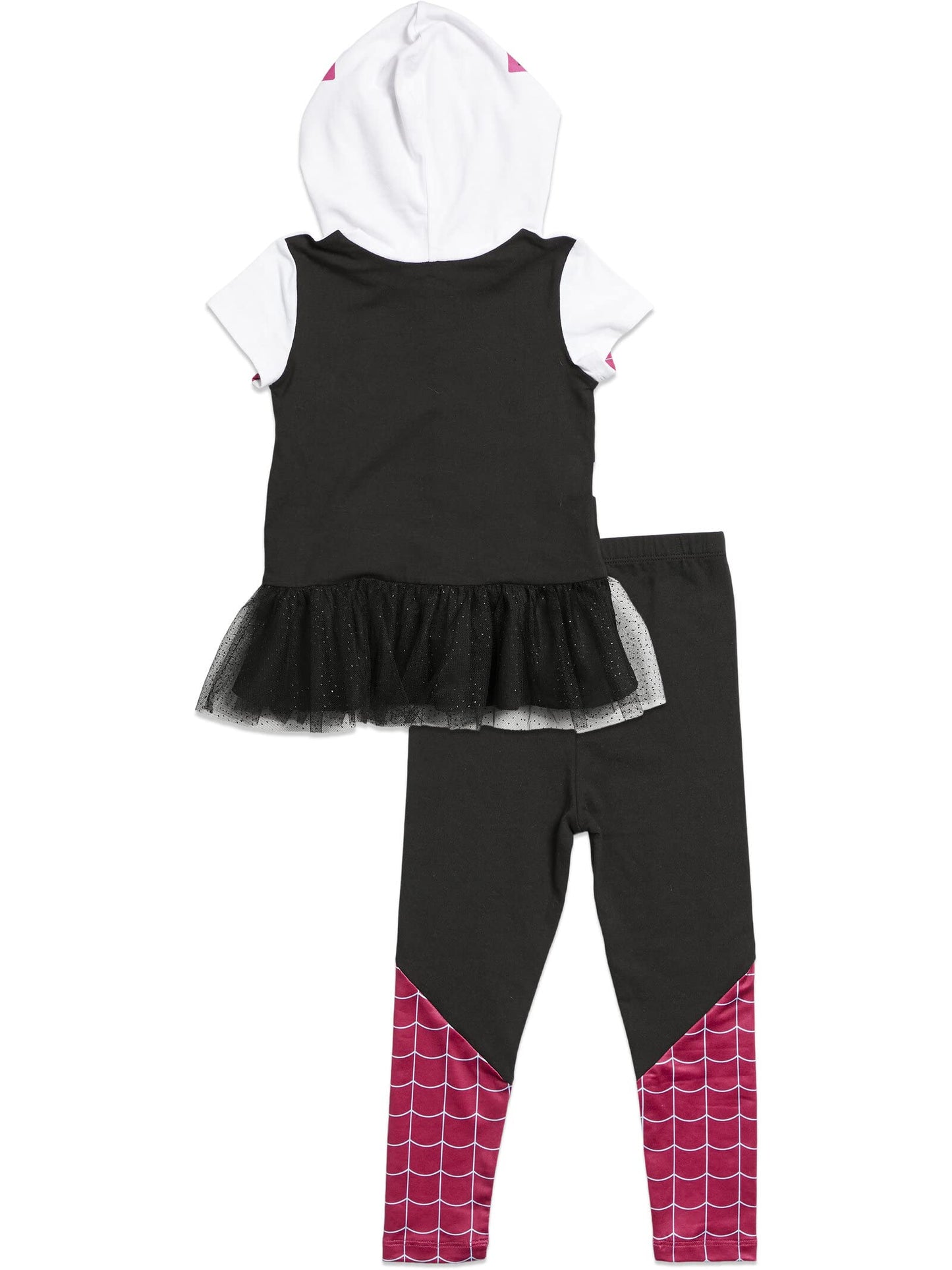 Spider-Man Spider-Gwen Ghost Spider Toddler Girls Cosplay T-Shirt And Leggings 5T