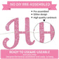 Beishida Pink Happy Birthday Banner - No Diy,10Feet,Pre-Strung-Glitter Happy Birthday Sign, Happy Birthday Garland,Happy Birthda