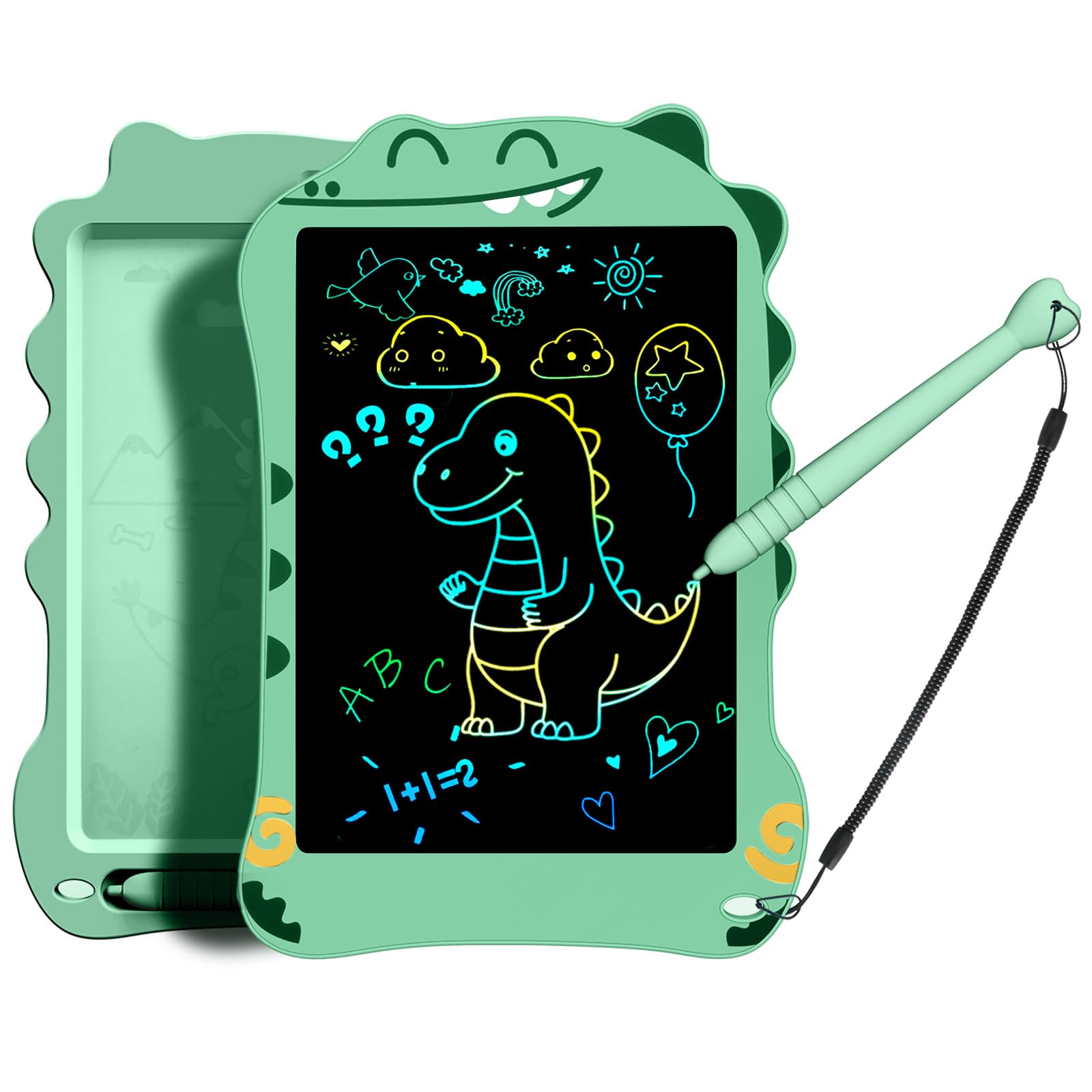 LCD Writing Tablet for Kids, Dinosaurs Drawing Pad Doodle Board for Kids, Colorful Toddlers Toys Drawing Board, Educational Toys