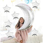 SOI Moon & Star Foil Balloons Combo (Silver), Large (FoilStarMoon)
