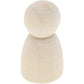 Bright Creations Wood Peg Dolls, Wooden Figures (1.1 Inch, 50-Pack)