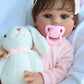 Scom Realistic Reborn Baby Dolls - 18 Inch Silicone Baby Girl, Real Life Dolls With Full Body Vinyl, Newborn Lifelike Weighted D