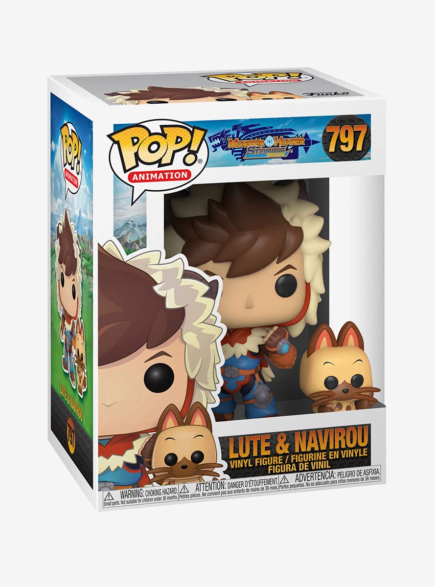 Funko Pop & Buddy: Monster Hunter- Lute With Navirou, Multicolor