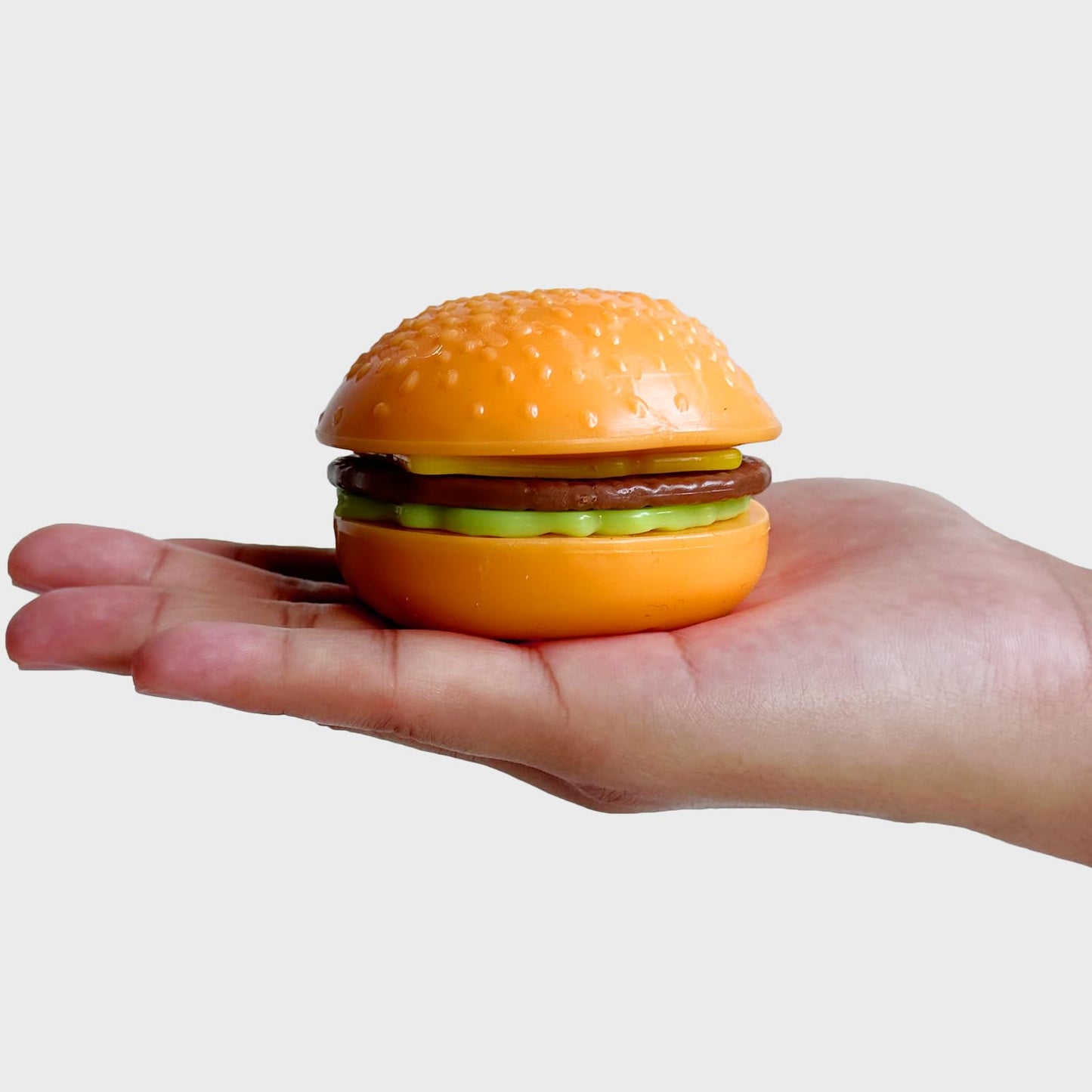 Funnysquee Hamburger Squishies Stress Relief Soft Simulation Food Detachable Burger Squeeze Toys Cute Birthday Gift Novelty Toy For Kid (Hamburger B)