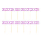 Merishopp 12Pcs 2023 Cupcake Topper Glitter For Party Decor Birthday Theme Supplies Violet | Greeting Cards & Party Supply | Par