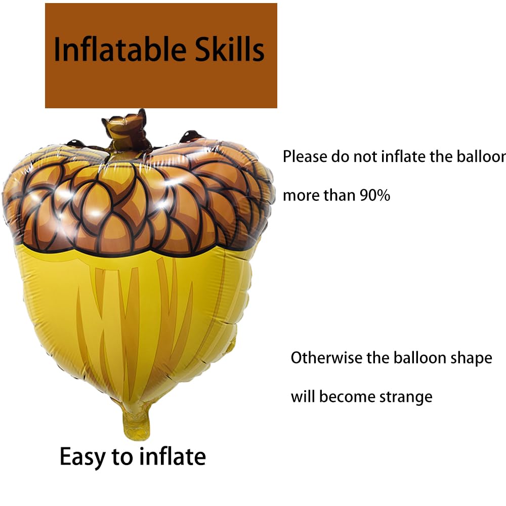 Hadckja Hazelnut Balloon Thanksgiving Balloons Hazelnut Balloons For Fall Harvest Thanksgiving-Themed Party Birthday Party Suppl