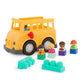 Battat - School Bus - 8Pc Construction Set - 5 Figures & 2 Blocks - Build-On Vehicle - 12 Months + - Locbloc School Bus