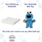 Soapsox-Cookie Monster-Baby Bath Scrub-Refillable Bubble Bath Sponge Toys For Babies-Machine Washable