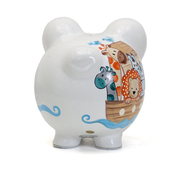 Child To Cherish Ceramic Piggy Bank For Boys, Noah'S Ark
