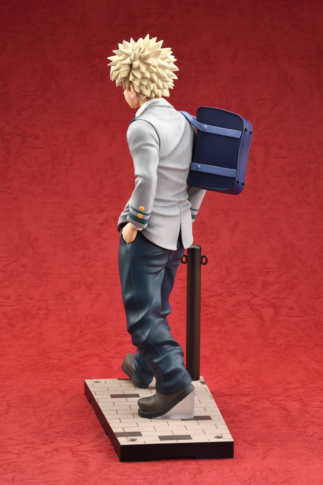 Bell Fine My Hero Academia: Konekore: Katsuki Bakugo (Uniform Version) 1:8 Scale Pvc Figure, Multicolor