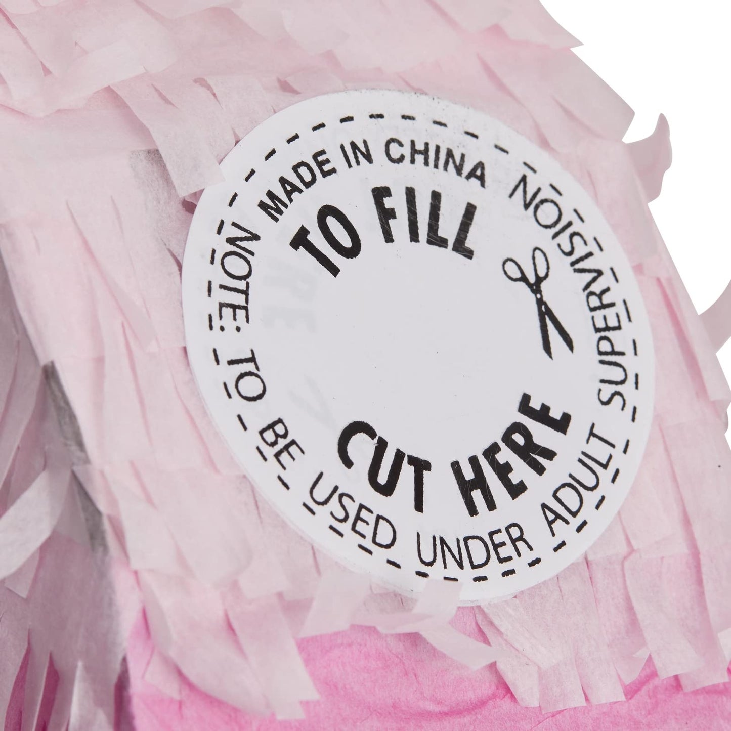 BLUE PANDA Pink and Gold Foil Number 6 Pinata - 6th Birthday Party Decoration - Small 16.5 x 11 Inches Candy Holder