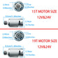 BUMPKAI 2PCS 12V Motor Pinion 19T Steel Gears for Power Wheels Upgrade - RS550 30000RPM, Fits Fisher Price, Jeep Wrangler, Ford F150