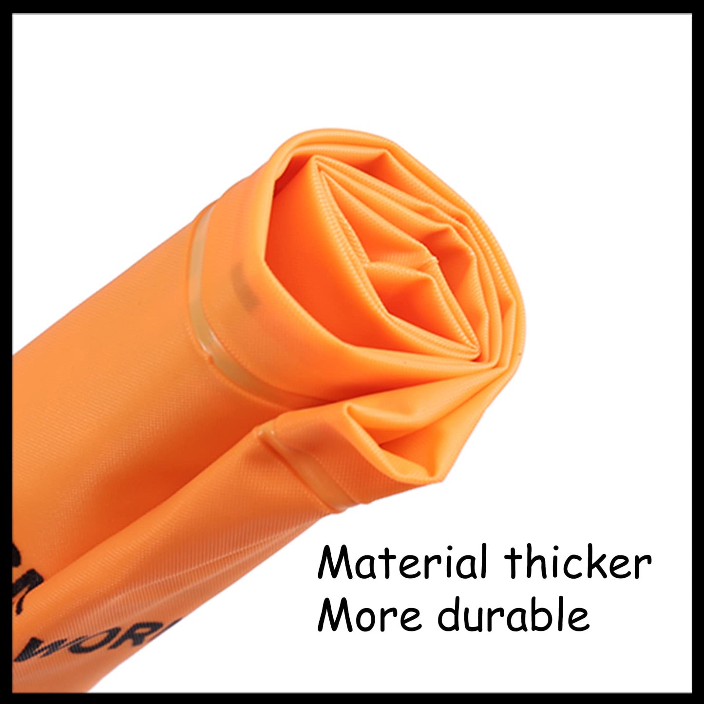 4 Pcs Arm Floaties Inflatable Swim Arm Bands Floater Sleeves Swimming Rings For Kids Toddlers And Adults(Orange)