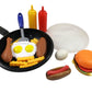 Fast Food Cooking Pan 25 Piece Kitchen Play Food Set