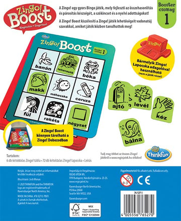 Thinkfun Zingo! Booster Pack #1 - Exciting Expansion Pack For Zingo! Game | Engages Kids In Learning | Enhances Memory & Word Recognition Skills | Trusted By Families Worldwide