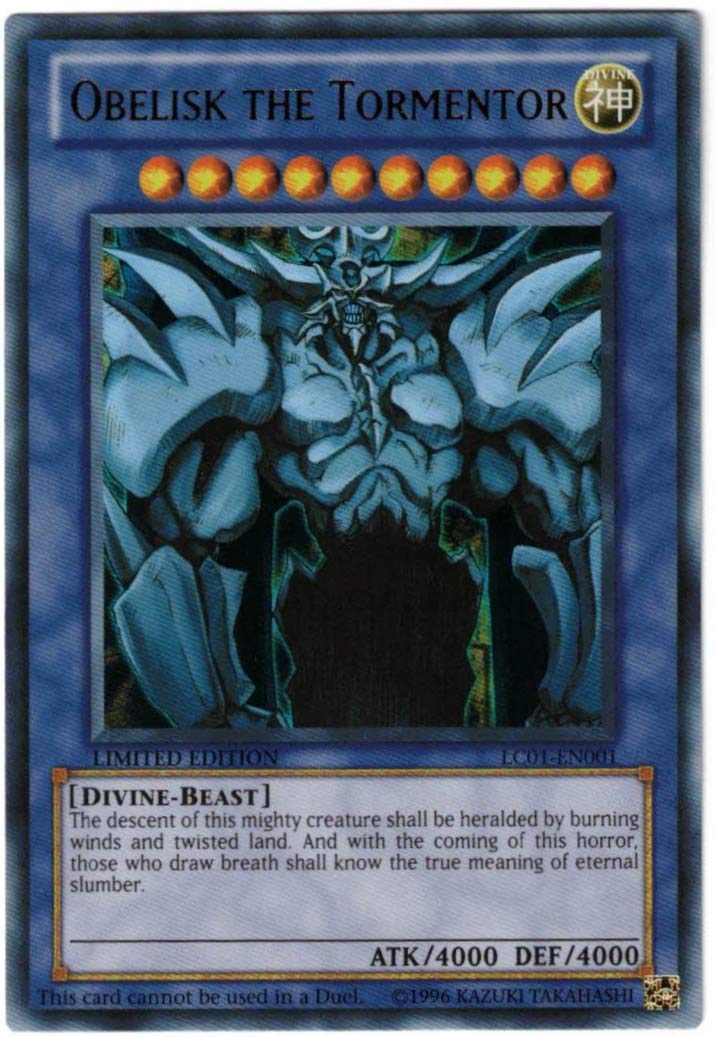 Konami Yu Gi Oh Legendary Collection Ultra Rare God Card Set of 3 - Slifer, Obelisk, Ra (Limited Edition) Multicoloured