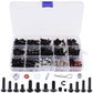 HobbyPark 500pcs Universal RC Screw Kit Screws Assortment Set, Hardware Fasteners for Traxxas Axial Redcat HPI Arrma Losi 1/8 1/
