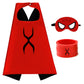 Mizzuco Dress Up Capes For Kids Superhero Cloak With Mask And Waistband Halloween Costumes And Party Dress Up(Red)