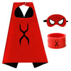 Mizzuco Dress Up Capes For Kids Superhero Cloak With Mask And Waistband Halloween Costumes And Party Dress Up(Red)