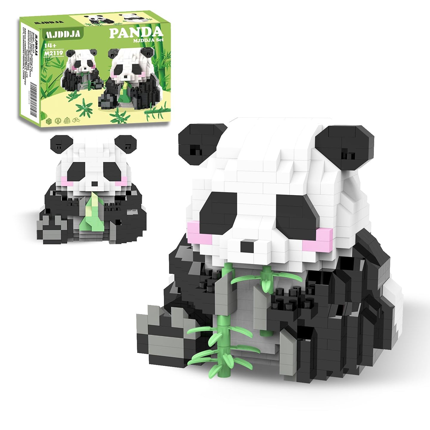 Mjddja Mini Panda Building Blocks, 2 In 1, Party Favors- Micro Blocks Panda Toy For Kids 12 13 14 15 16+, Mini Blocks Building S
