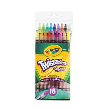 Crayola Twistable Colored Pencils For Kids, Fun School Supplies, 18 Count, Gifts For Kids, Ages 3+