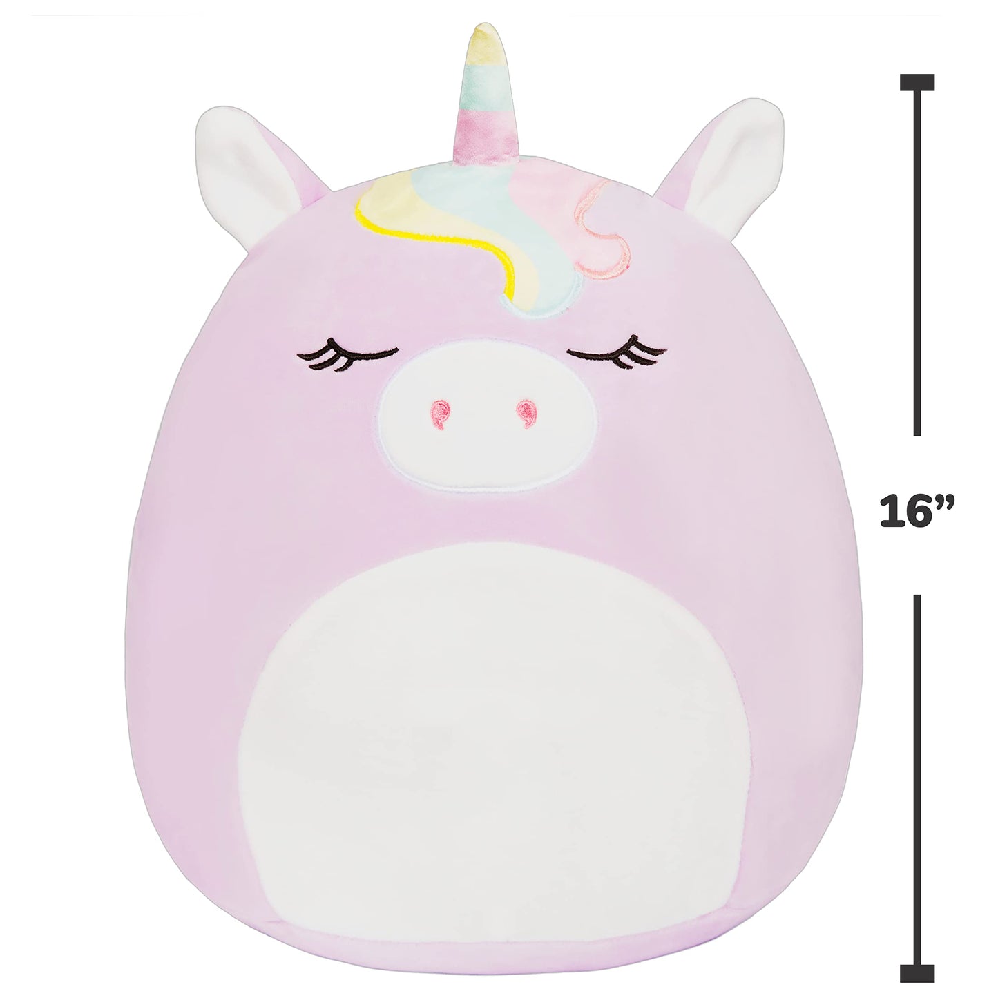 Squishmallows Original 16-Inch Sylvia Purple Unicorn Plush - Soft Collectible Stuffed Toy for Kids, Girls & Boys