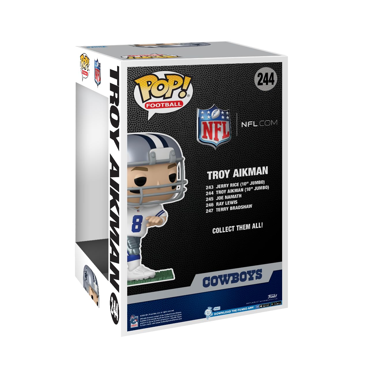 Funko Pop! Nfl Legends: Cowboys - Troy Aikman 10'' - Collectable Vinyl Figure - Gift Idea - Official Merchandise - For Kids & Ad