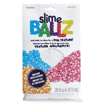 Floracraft Slime Ballz 2 Cups White