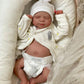 Zero Pam 45 Cm Real Life Reborn Baby Dolls Boy Eyes Closed With Realistic Veins, 18 Inch Lifelike Poseable Anatomically Correct