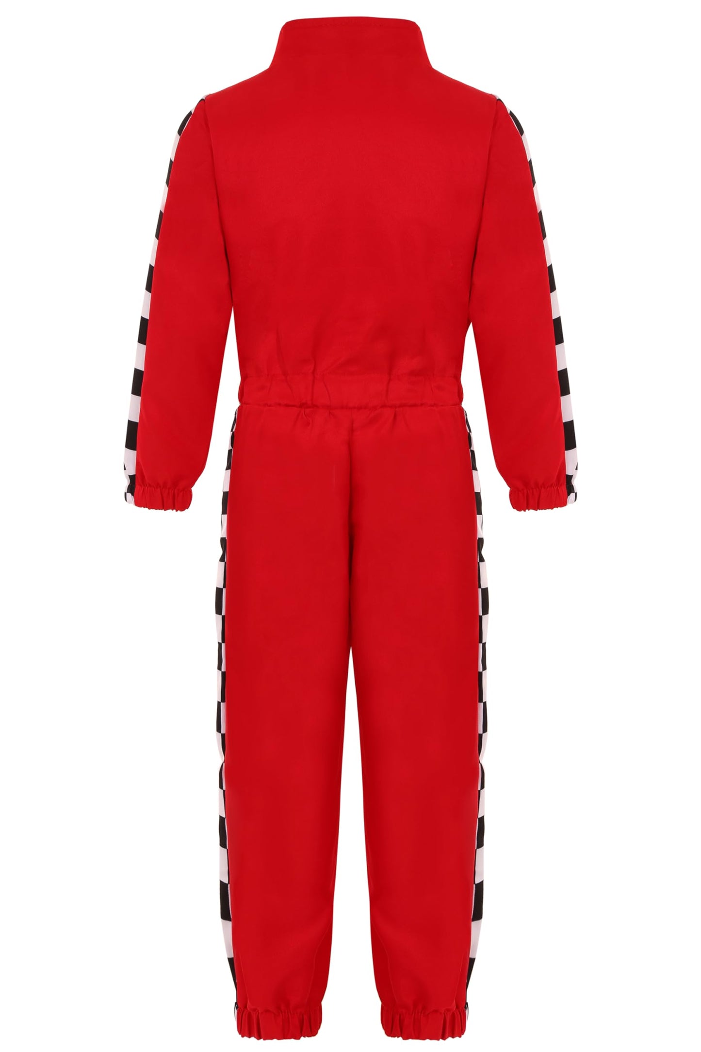 Bordazor Kids Race Car Driver Costume Boys Girls Racer Jumpsuit With Car Cap Kids Dress Up For Halloween (5-6 Years)