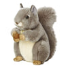 Aurora MiYoni Squirrel Soft Toy, 10" Grey, Model 26172, Polyester Material