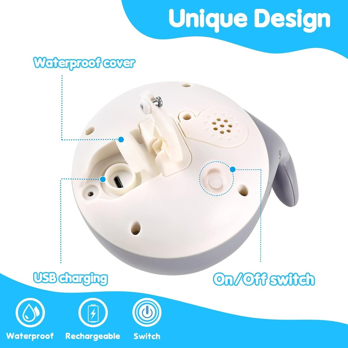Baby Bath Toys, Toddler Bath Toys For Kids Ages 3+, Light Up Whale Bath Toy Sprinkler, Infant Baby Toys Bathtub Fountain Water T