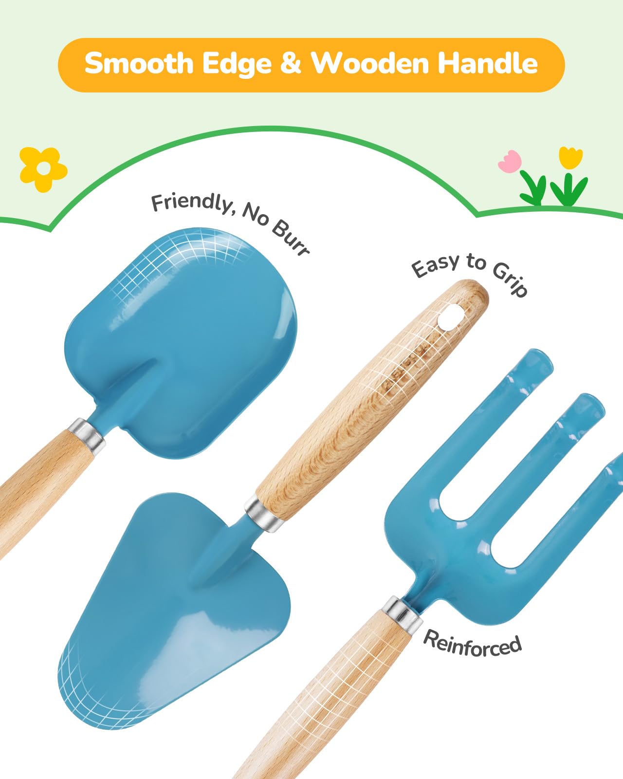 Kids Gardening Set Toys, Quality Garden Tool Kit For Kids And Toddlers, Includes Two Shovels, Garden Hat,Rake, Apron,Gloves, Wat