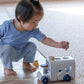 Plantoys Shape Sorting Bus Wooden Pull Toy - Non-Toxic, Sustainably-Made Pull Along Wooden Toy
