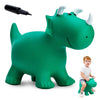 EVERICH TOY Inflatable Triceratops Bouncer, Medium Green PVC Kids Ride-On Hopper for 18 Months to 4 Years Old