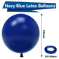 Bezente Navy Blue Balloons 18 Inch - 30 Pack Large Thick Blue Balloons Big Round Dark Blue Latex Balloons For Birthday Baby Show